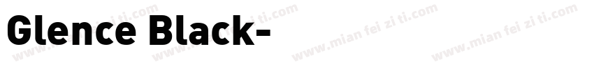 Glence Black字体转换